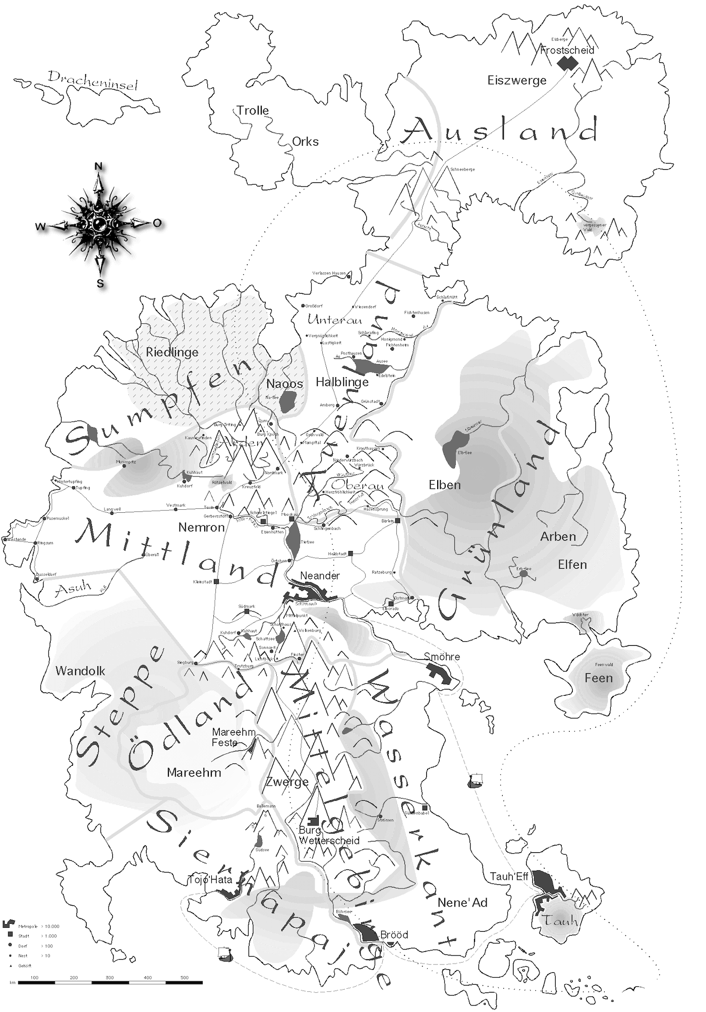 Arcoris Landkarte